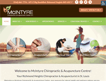 Tablet Screenshot of mcintyrechiro.com